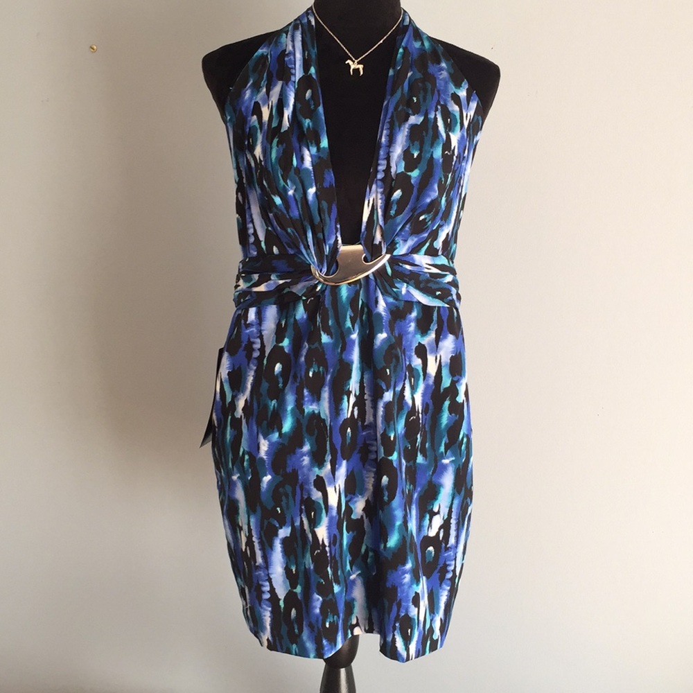 bebe Mini Halter Dress NWT